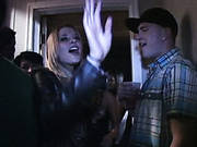 Sizzling Brunette Sucks Cock After Crazy College Party