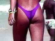 Sunburned Booties Of Amateur Latina Chicks On The Public Beach