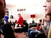 Breath Taking Swinger Girlfriend Get Really Kinky On Homeparty