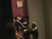Amateur Couple Making Love After College Party