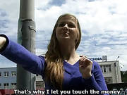 Picked Up Street Chick Veronika Gives Eager Blowjob Outdoor