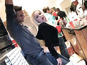 Naughty College Girlfriend Gets Her Pussy Finger Fucked At The Party