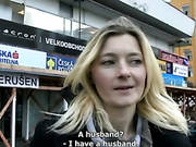 Lustful Blonde Hoe Jitka Gives Her Head For Money