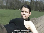 Czech Street Slut Libuse Shows Off Her Big Juicy Boobs