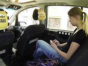 Czech Taxi Driver Licks Pussy Of One Leggy And Sex Appeal Client Girl