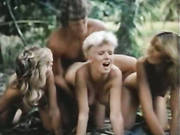Lucky Boy Fucks Three Tight Babes In The Wild Tropical Forest