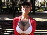 Jenny Is Super Cute And Busty Babe With Cool Tattoos On Her Tits