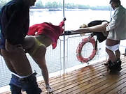 Girls With Big Asses Enjoy Wild Anal Sex On The Big Boat