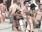 Amateur Bikini Babes At A Wild Boat Party