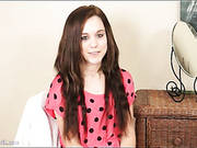 Petite Teen Nadia Capri Strips Sensually