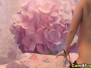 Busty Chick Plays Her Tight Pussy