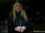 Hot Blonde Suckings Huge Dick And Masturbates In Public Building