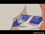 Teen Hentai Doll Taking A Large Dildo Up In Her Small Cunt