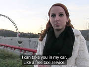 Hot Zuzana Gets Her Pussy Fucked In The Back Seat For Extra Cash