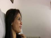 Brunette Giving A Hot Blowjob And Gets A Cumshot