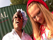 Huge Black Schlong For Naughty Juicy Chick