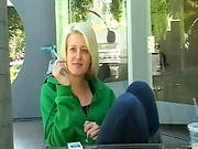 Sexy Blonde Likes Smoking And Teasing