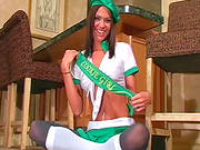 Hottie In Uniform Loves To Pose