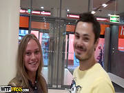 Arousing Blonde Pleases Horny Guy