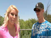 Blonde Stunner Vanessa Cage Enjoys Outdoor Banging