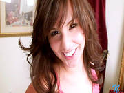 Pretty Girl With Tiny Tits Tickles Her Slit