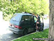 Impressive Dude Fucks A Naughty Girl By A Car