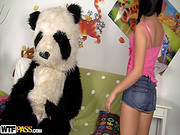 Skinny Teen Fucked By Panda