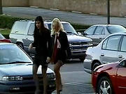 Voyeur Enjoys Two Hot Babes
