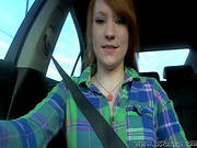 Lucy Ohara In Naughty Car Masturbation