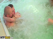 Hottie Gets Hard Fucked In Group