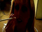 Smoking Cougar Sucking A Big Cock