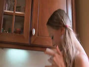 Naughty Coed In Dress Dildoing Snatch