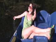Moscow Girl Jerkingoff Off In The Boat -2