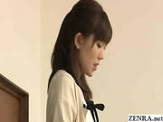 Japanese Teacher Reluctantly Strips Nude In Front Of Students
