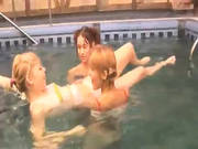 Three Russian Babysitters In The Pool -2