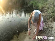 Petite 18 Years Old Coed Loly On Beach -2