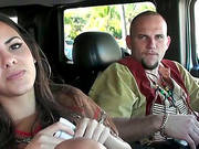 Pretty Brunette Girl Agrees Tio Fuck For Money In A Car
