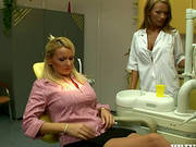 Big Bobbed Blonde Milf Gets Dick