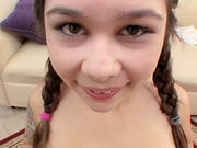Busty Teen Kira Sinn Shows Her Cock-sucking Talent And Gets Facialed