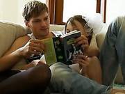 Busty Teen Bang On The Parents Sofa