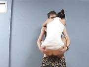 Russian Couple Banging On A Floor