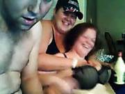 Two Women And A Man Are Fucking Hard