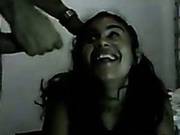 Huge Facial For Latina Girl