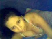 Latin Girl Playing In Bed