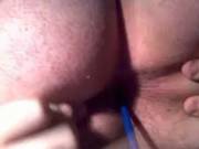 Ass Play And Cumming In A Pot