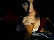 Very Hot Brunette Swallowing A Load