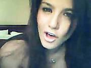 Beautiful Hottie Masturbating On Webcam!