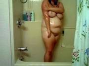 Chubby Girl In Bathroom Play With Her Pussy