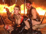 Kinky Latex Group Sex