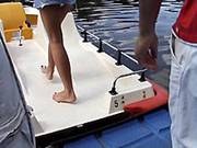 Blond Sucks Penis On A Boat In Full View Of The Town